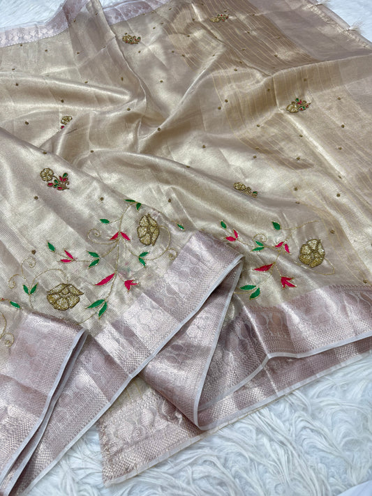 Tissue Kota handwork  Banarasi Sarees