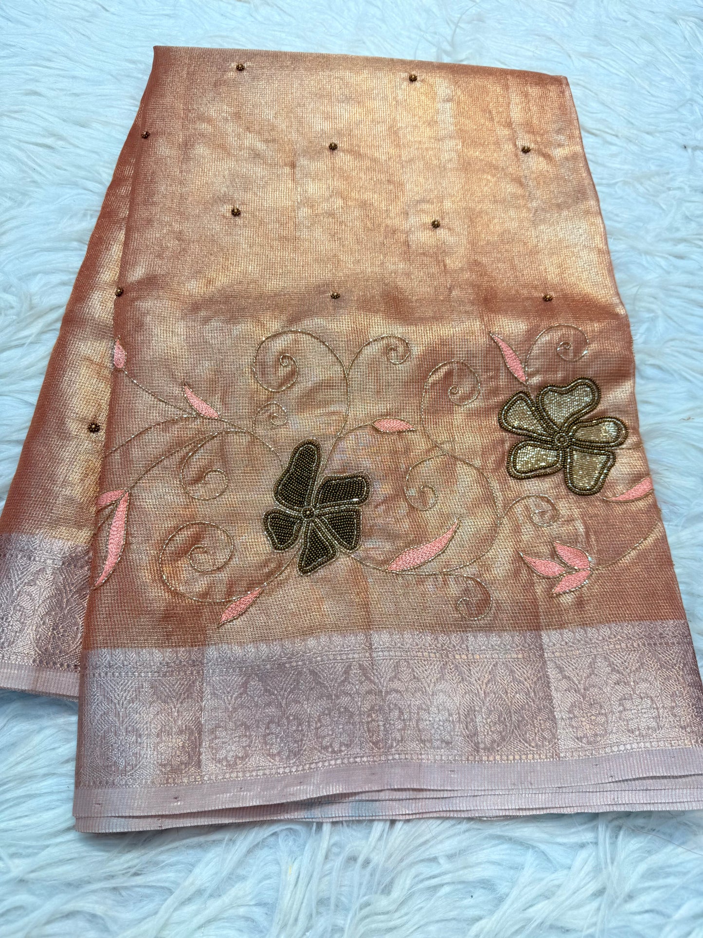 tissue kota handwork banarasi saree se