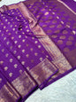 Magenta shade Dupion Silk premium Banarasi Saree