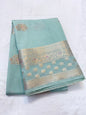 Sea green shade raw mango  premium Banarasi saree