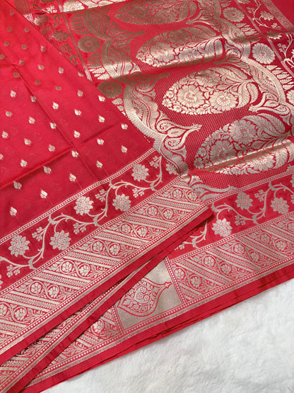 Mharani shade katan Banarasi silk Saree