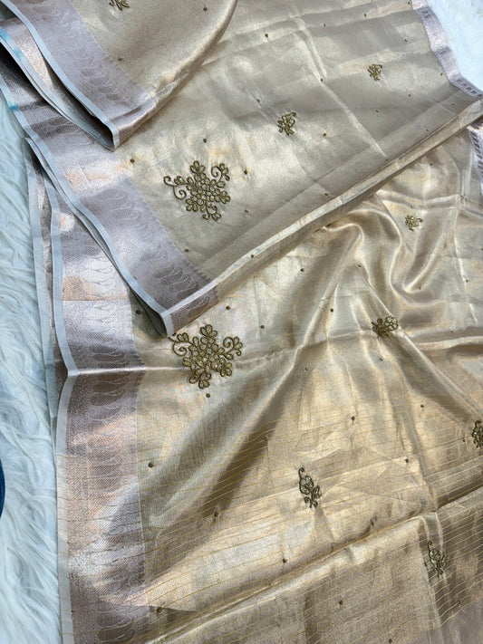 Tissue Kota handwork  Banarasi Sarees