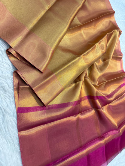 Jyothika Ma'am inspired kanjeevaram tissue silk brocade weave saree