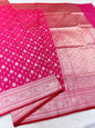 Royal pink shade katan Banarasi silk Saree