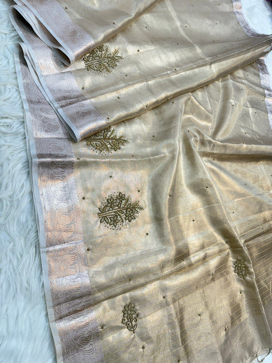 Tissue Kota handwork  Banarasi Sarees