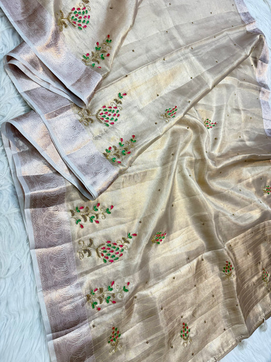 Tissue Kota handwork  Banarasi Sarees