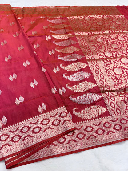 Mharani shade katan Banarasi silk Saree