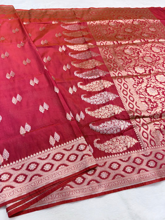 Mharani shade katan Banarasi silk Saree