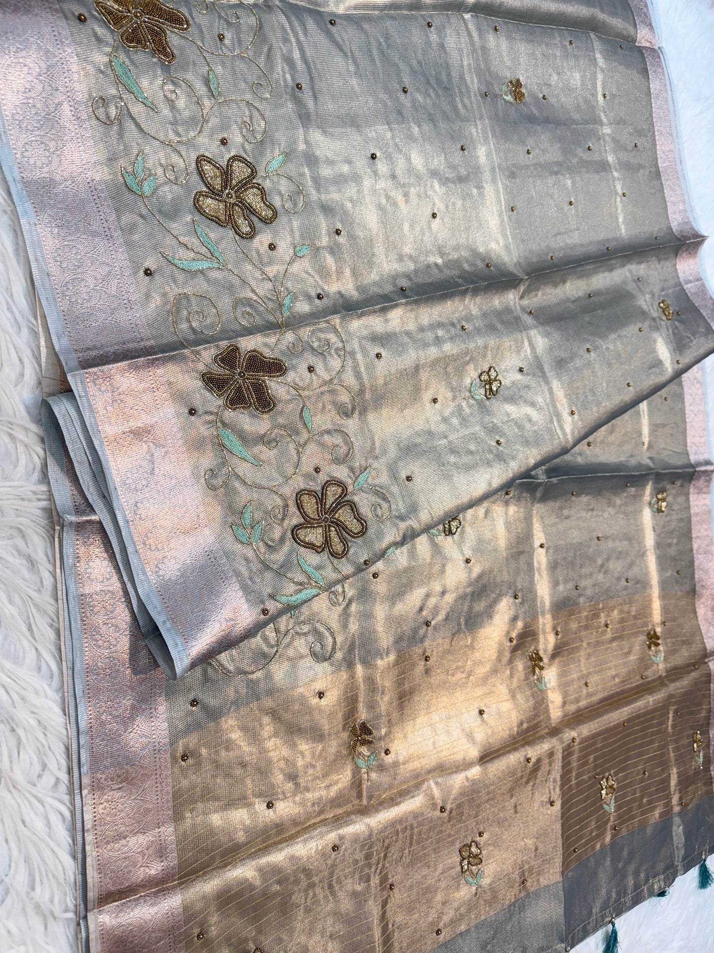 tissue kota handwork banarasi saree se