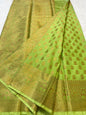 Pista green shade Dupion Silk premium Banarasi Saree