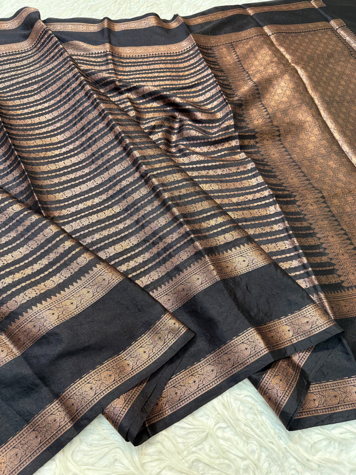 Black warm silk premium Banarasi saree