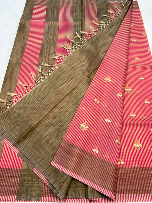 Multicolour shade kota embroidery Banarasi saree