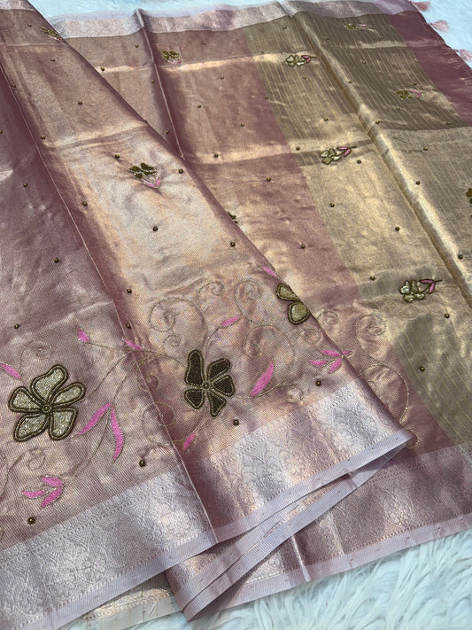 tissue kota handwork banarasi saree se