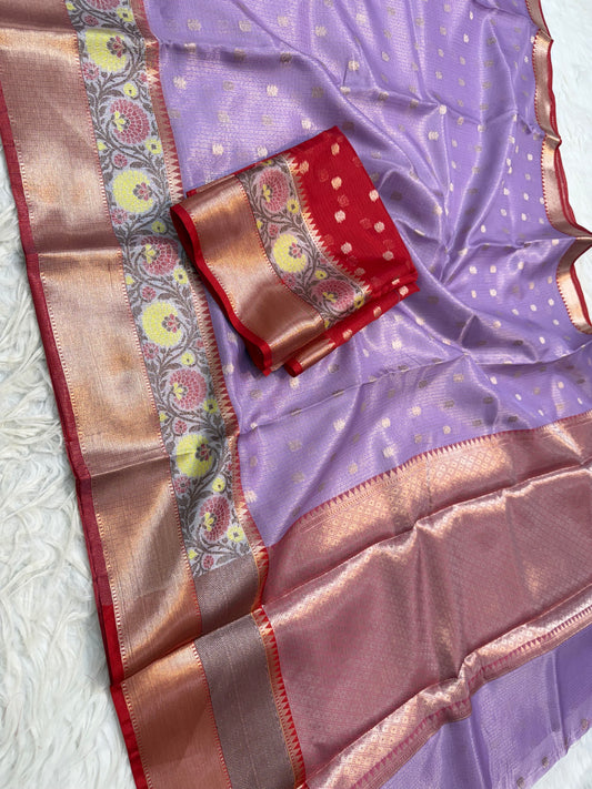 tissue kota paithani border banarasi saree
