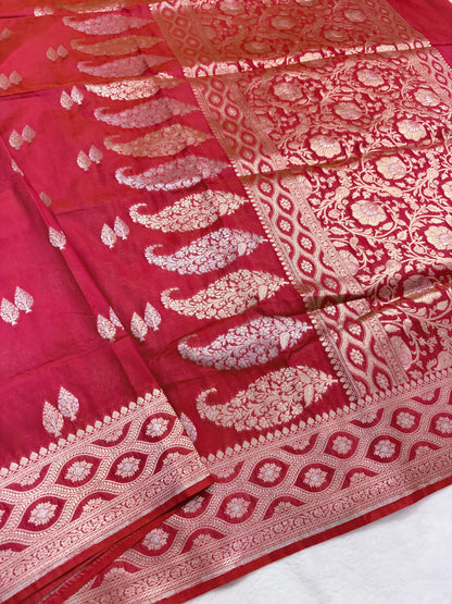 Mharani shade katan Banarasi silk Saree