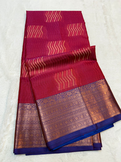 Multicolor silky milky Premium Banarasi Saree