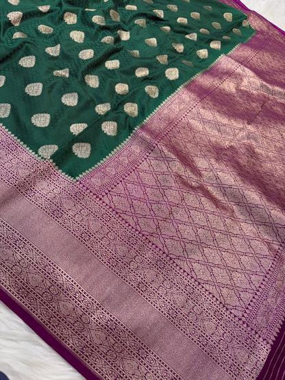 Semi Mashru Silk Banarasi Saree