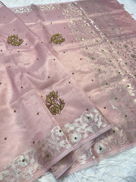 tissue kota handwork banarasi saree se