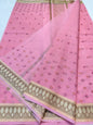 Pink shade kota designer embroidery Banarasi saree