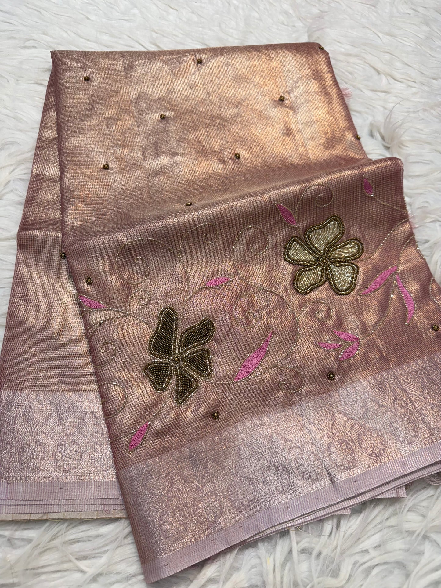 tissue kota handwork banarasi saree se