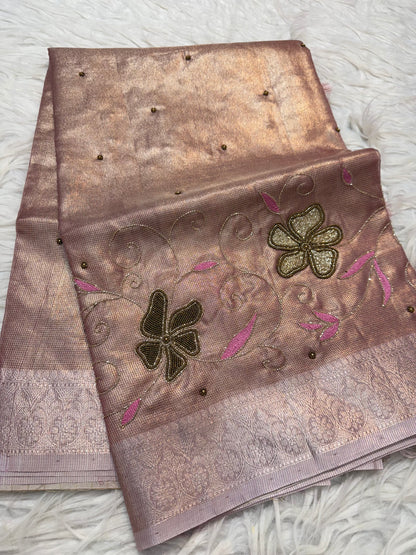 tissue kota handwork banarasi saree se