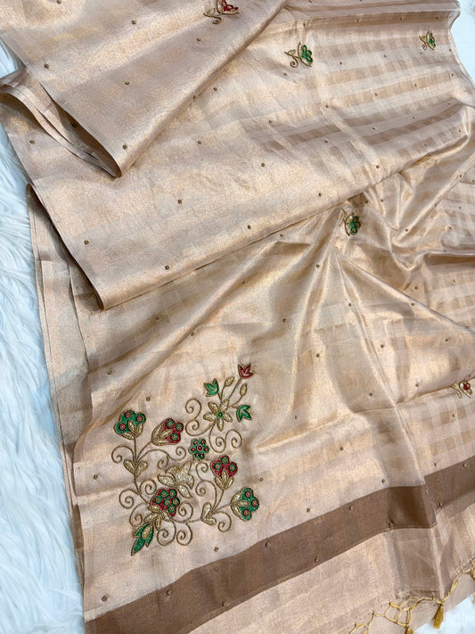 Tissue Kota handwork Banarasi Sarees