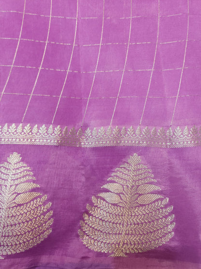 Semi Raw mango banarasi saree