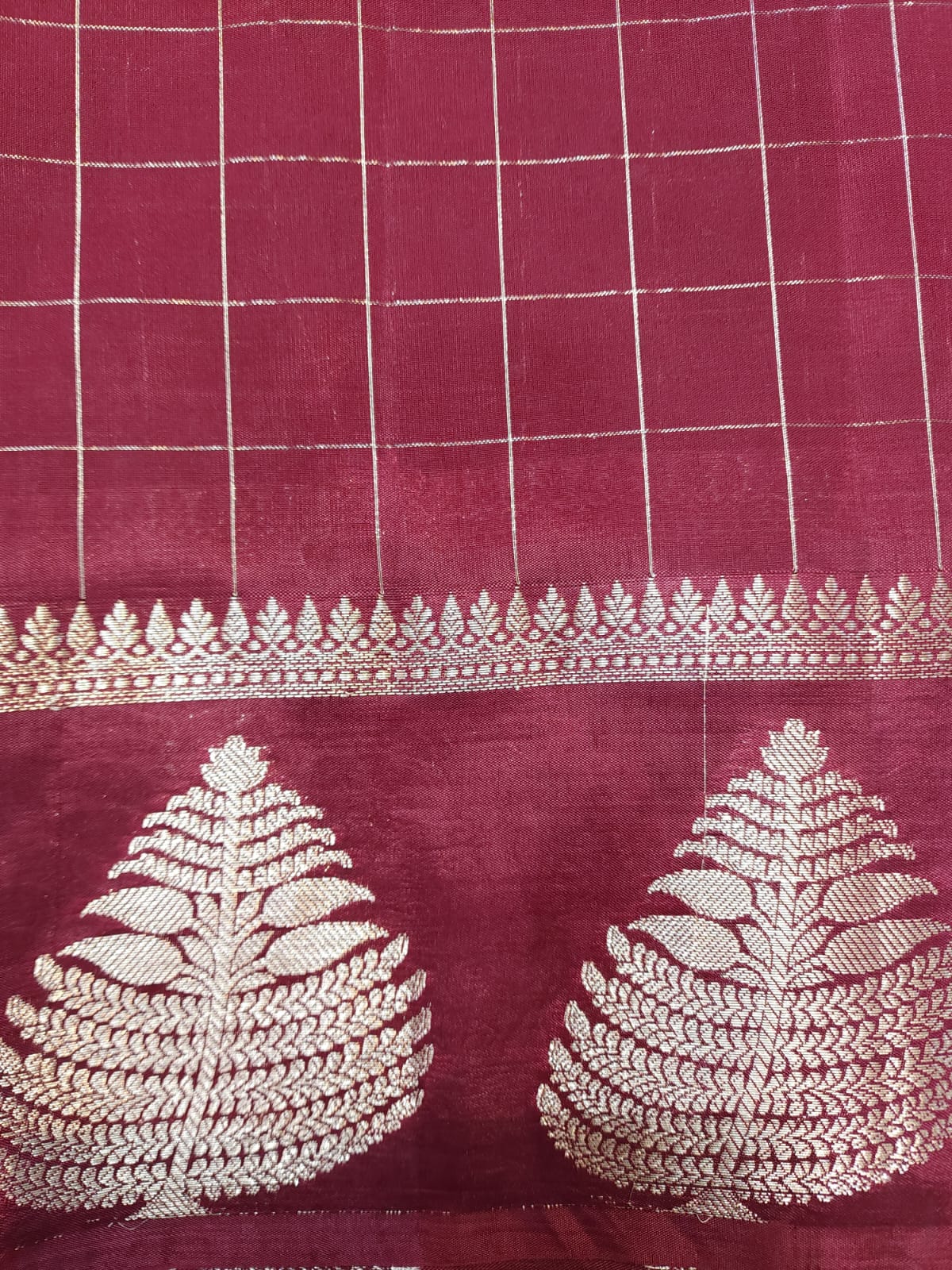 Semi Raw mango banarasi saree