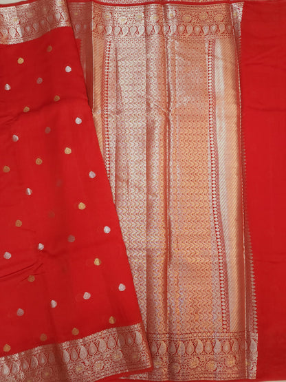 Raw mango banarasi saree