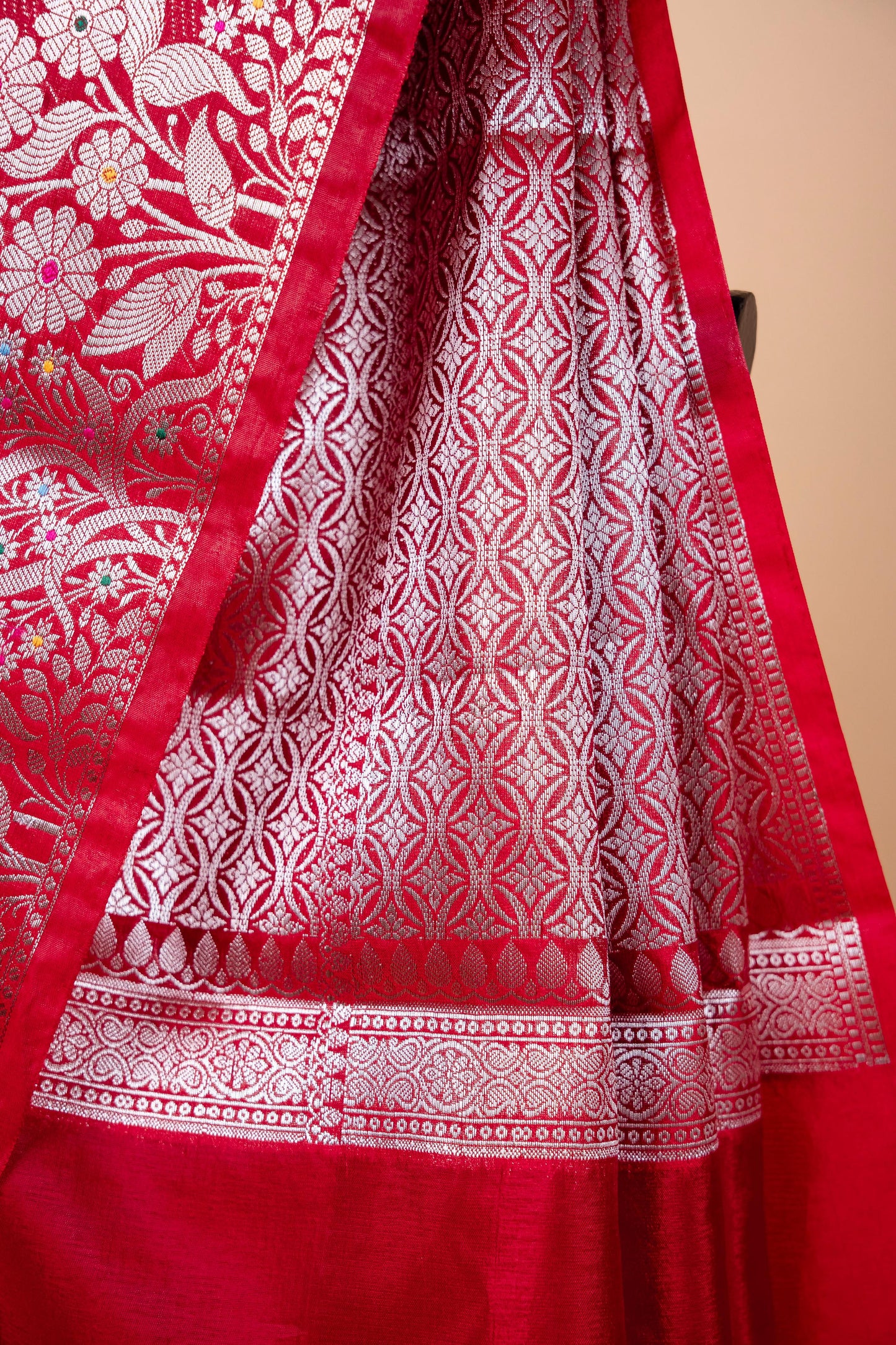 Red Raw Mango Premium Banarasi Saree