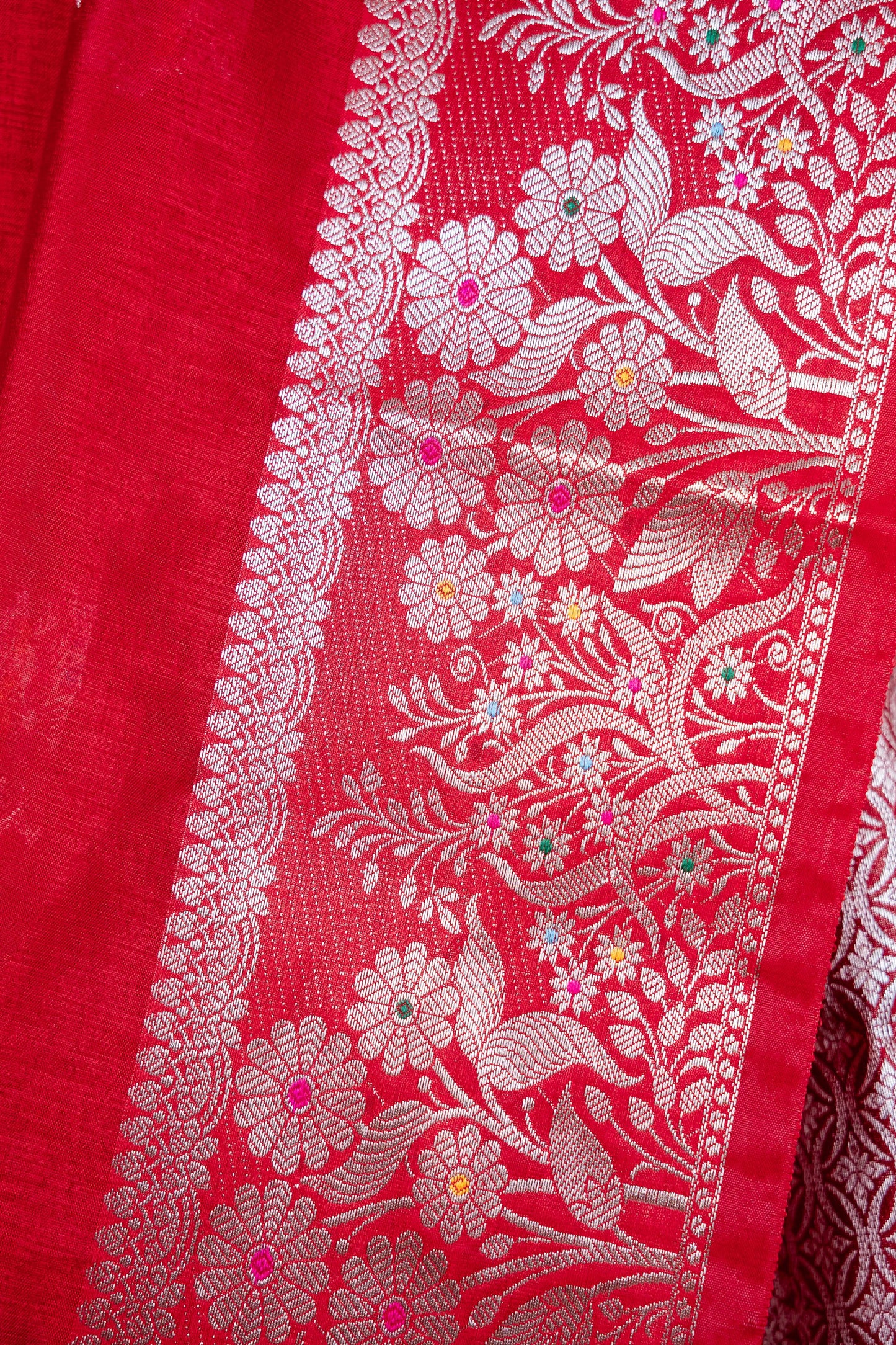 Red Raw Mango Premium Banarasi Saree