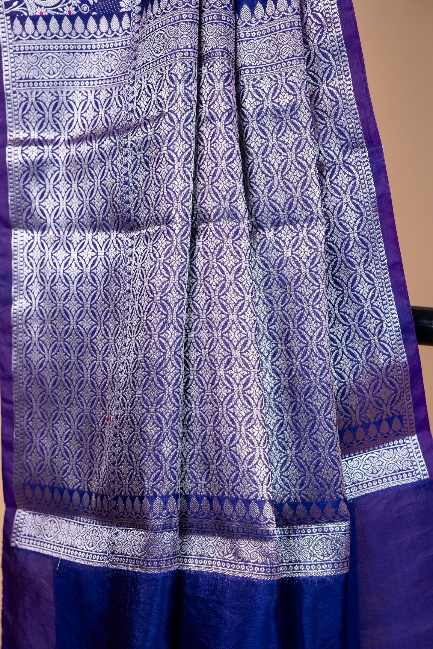 Royal Blue Raw Mango Premium Banarasi Saree