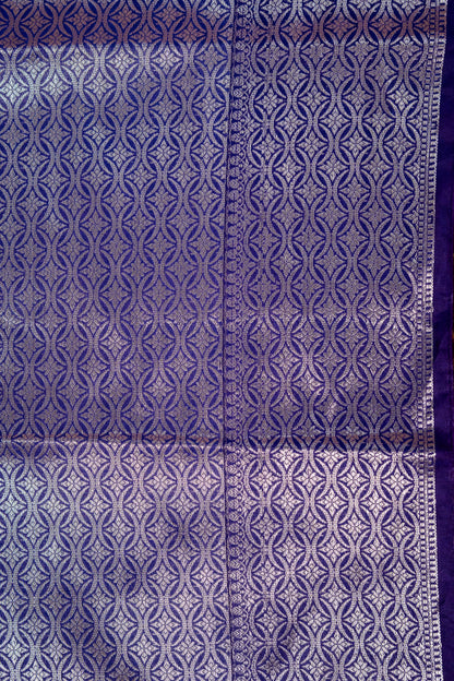Royal Blue Raw Mango Premium Banarasi Saree