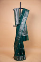 Bottle Green Raw Mango Premium Banarasi Saree
