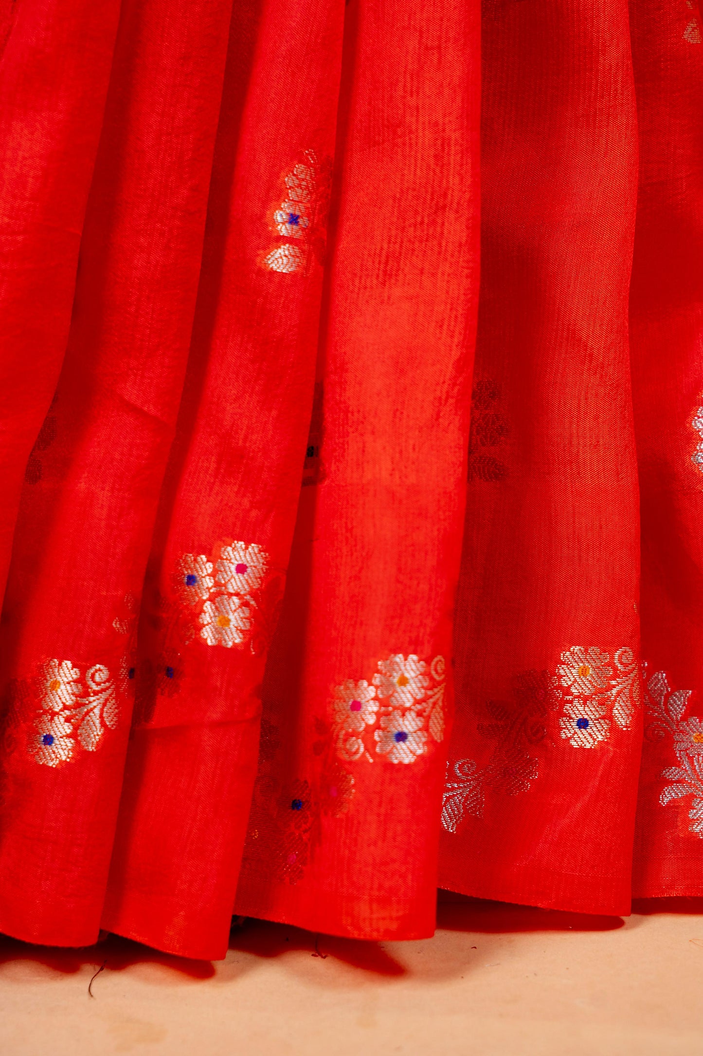 Orange Raw Mango Premium Banarasi Saree