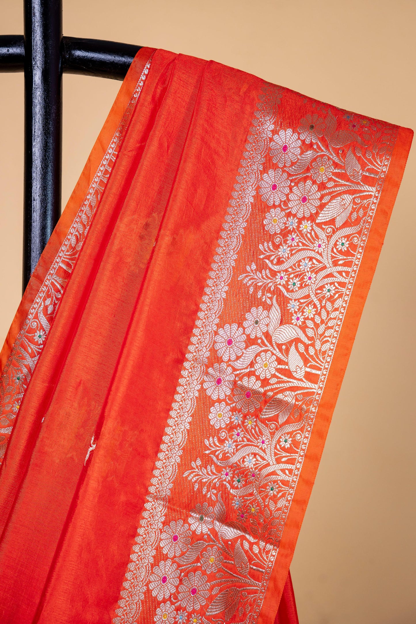 Orange Raw Mango Premium Banarasi Saree