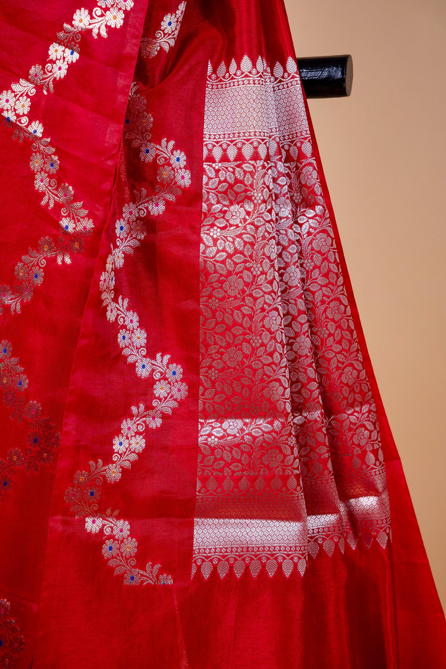 Red Raw Mango Premium Banarasi Saree