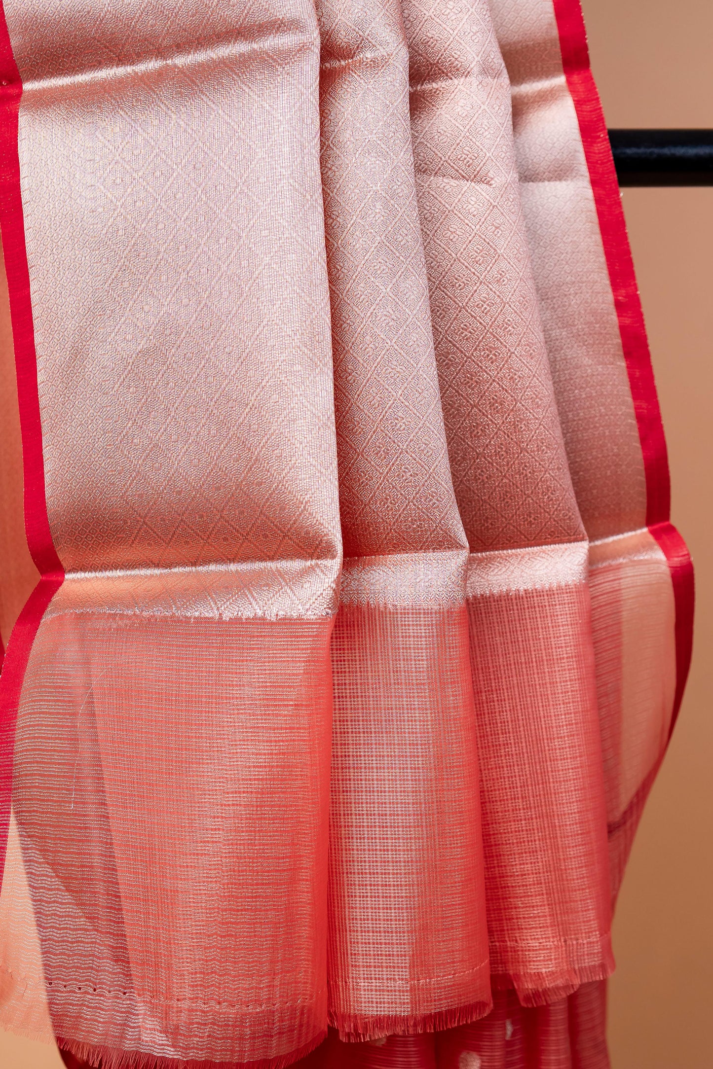 Red Tissue Kota Designer Paithni Border Premium Banarasi Saree