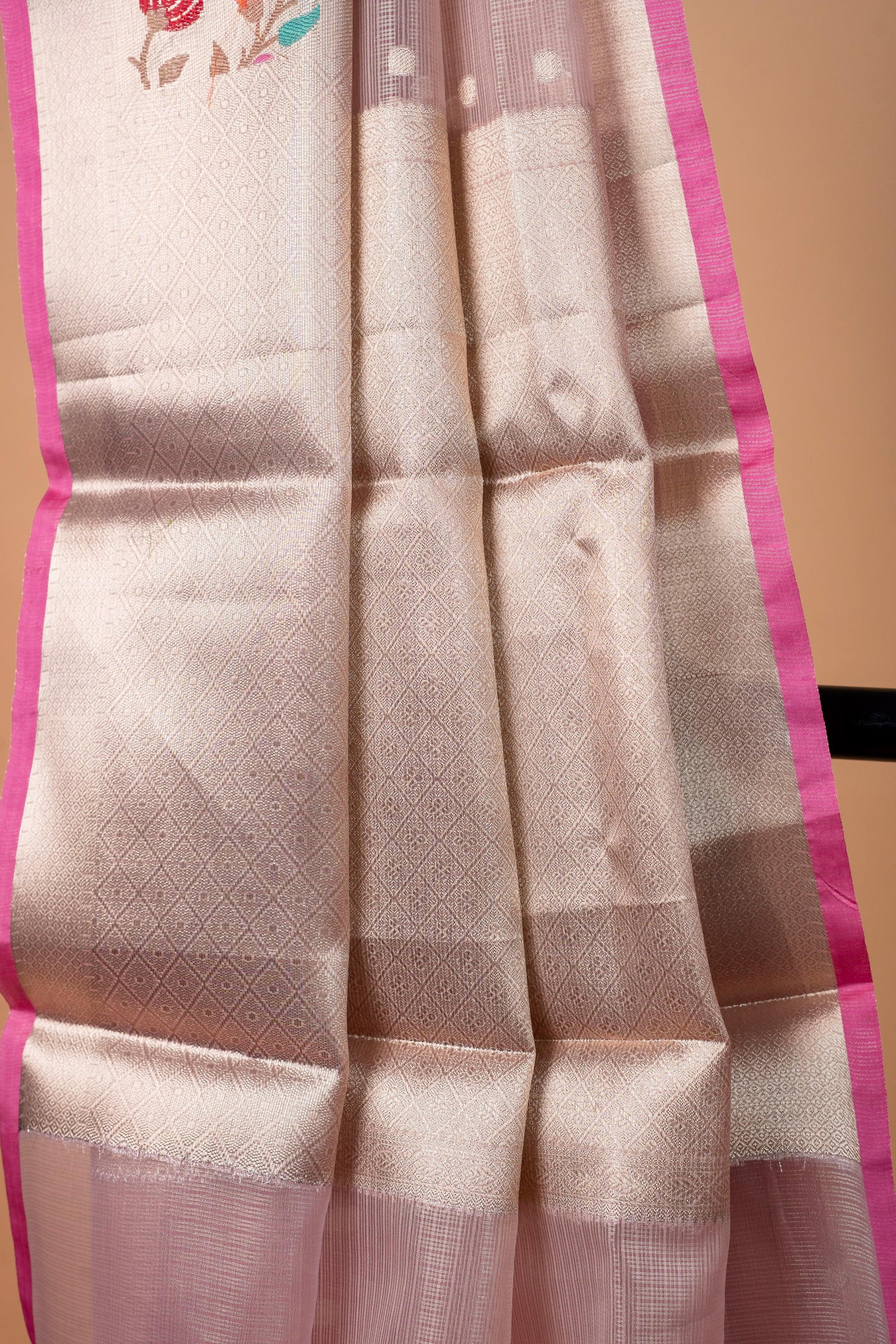 Pink Tissue Kota Designer Pathni Border Premium Banarasi Saree