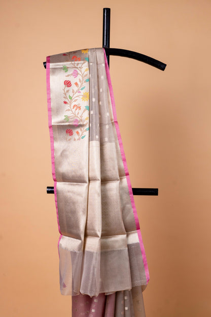 Tissue Kota Designer Paithni Border Premium Banarasi Saree