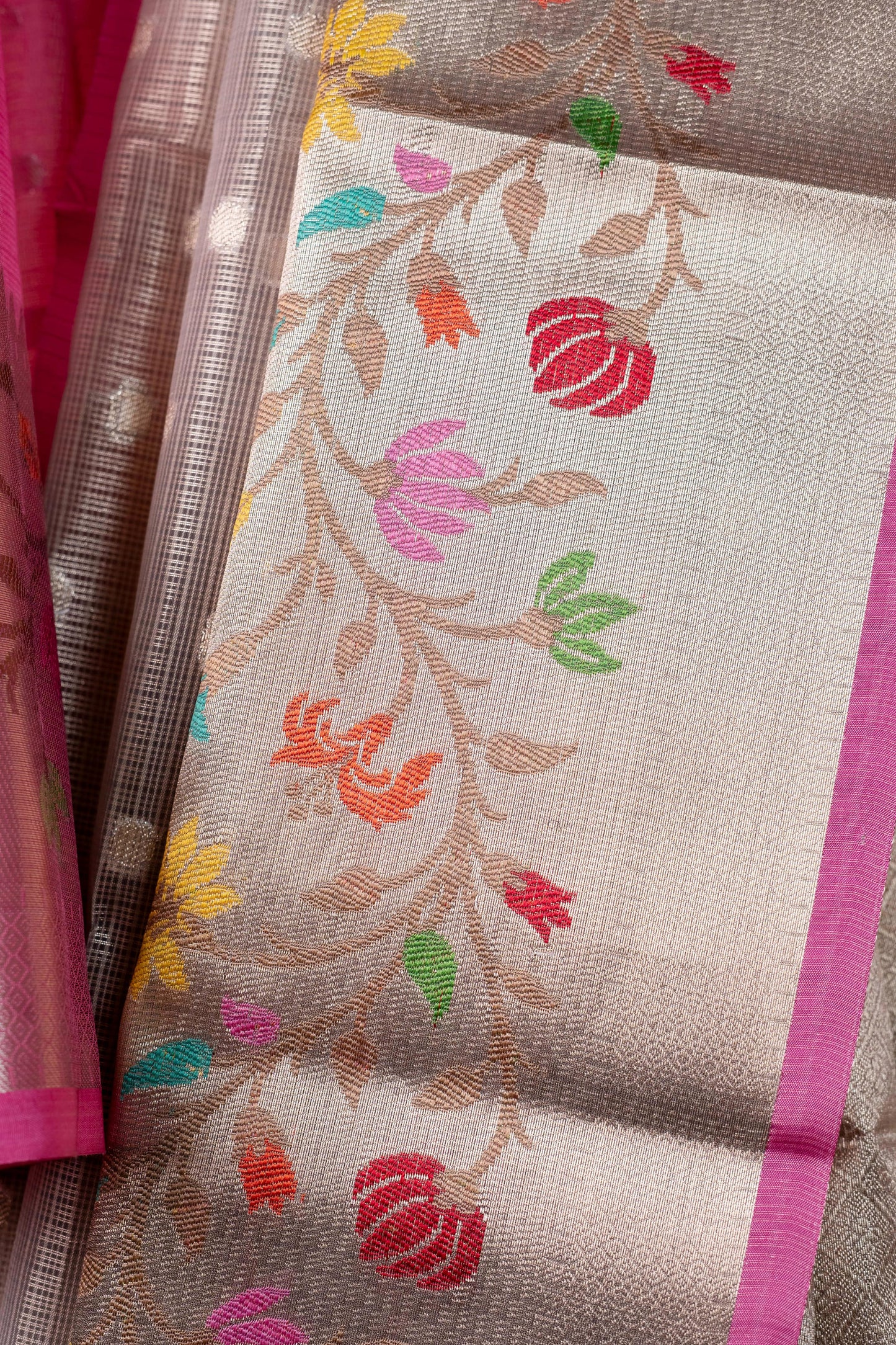 Tissue Kota Designer Paithni Border Premium Banarasi Saree