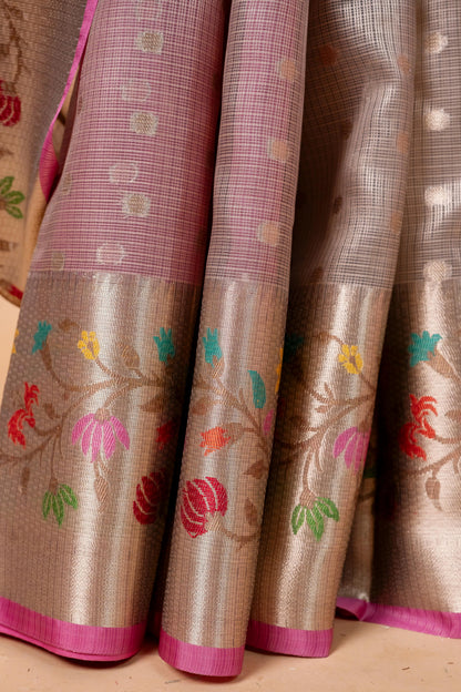 Tissue Kota Designer Paithni Border Premium Banarasi Saree