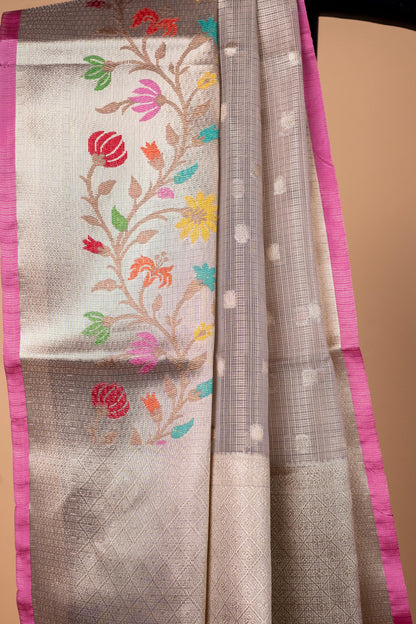 Tissue Kota Designer Paithni Border Premium Banarasi Saree