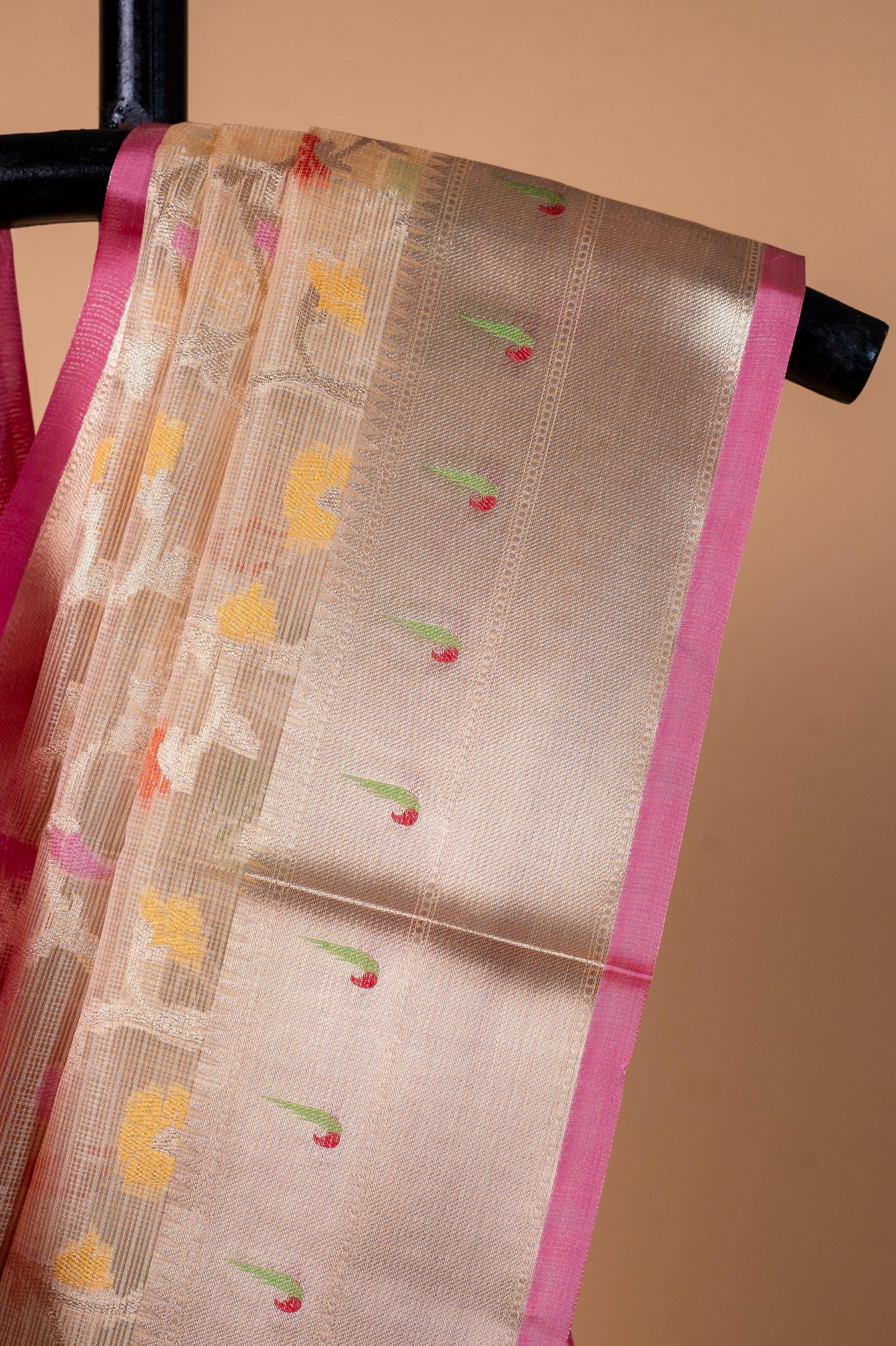Gold Tissue Kota Designer Pathni Border Premium Banarasi Saree