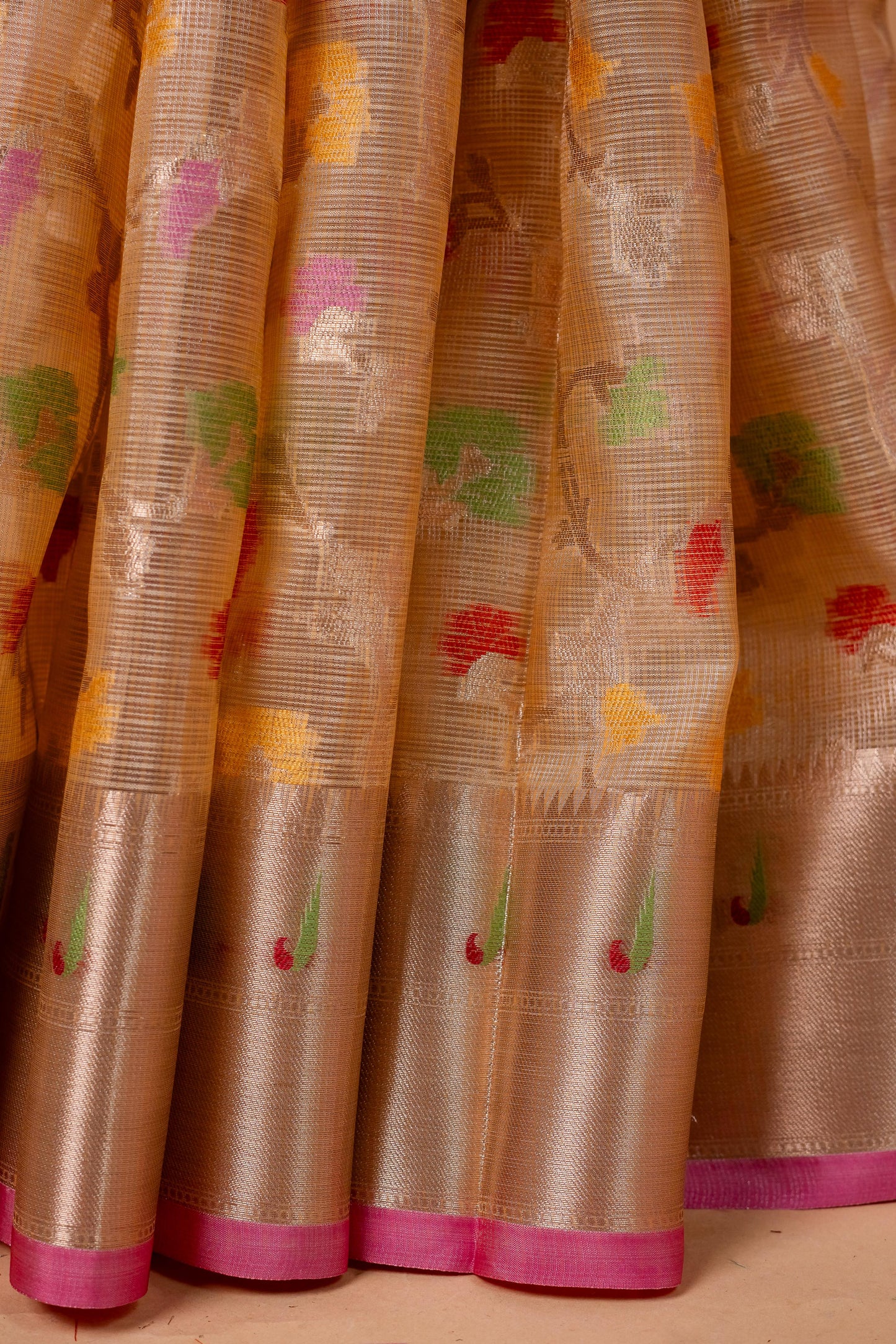 Gold Tissue Kota Designer Pathni Border Premium Banarasi Saree