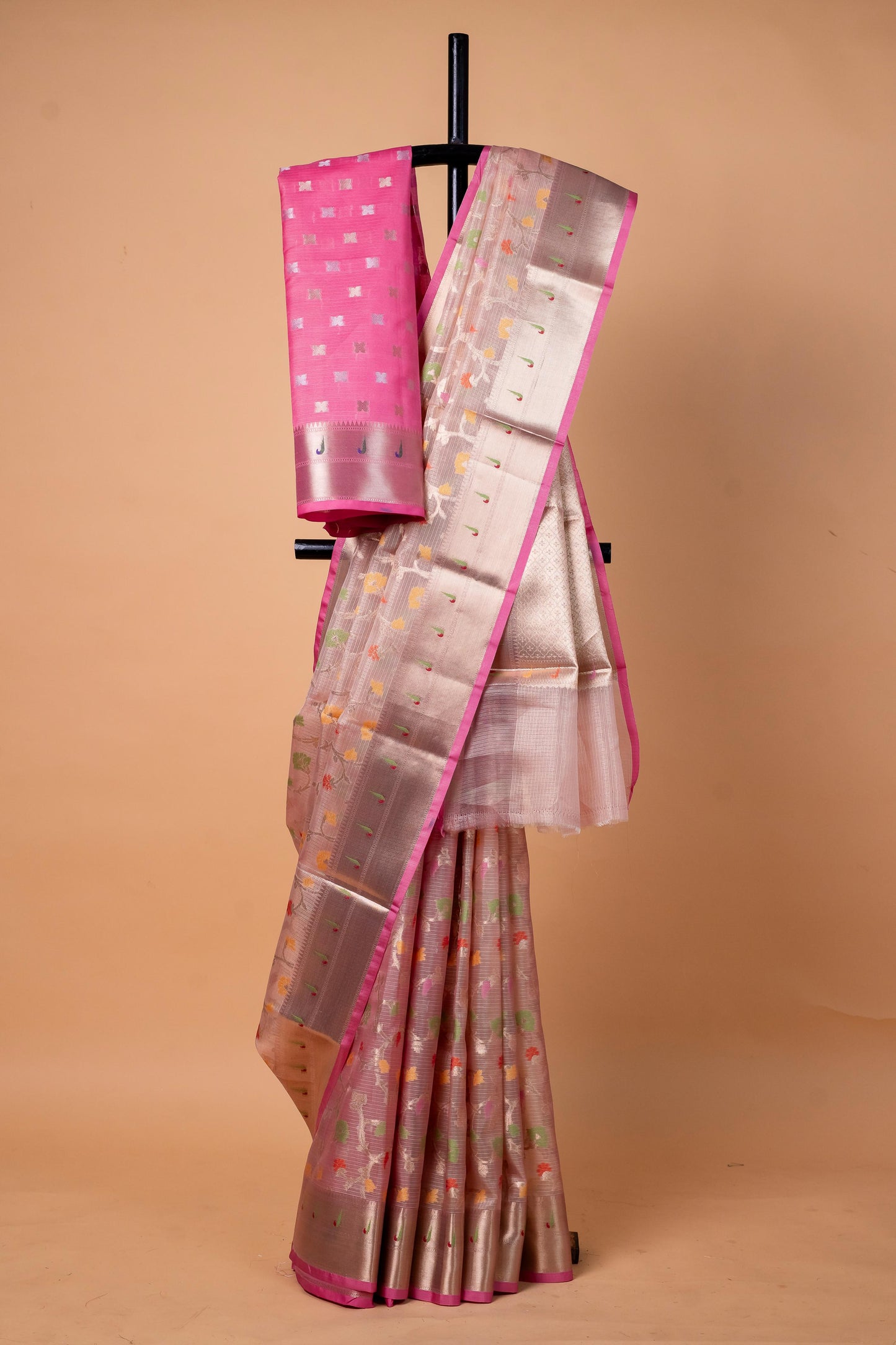 Tissue Kota Designer Pathni Border Premium Banarasi Saree