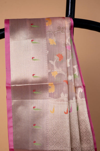 Tissue Kota Designer Pathni Border Premium Banarasi Saree