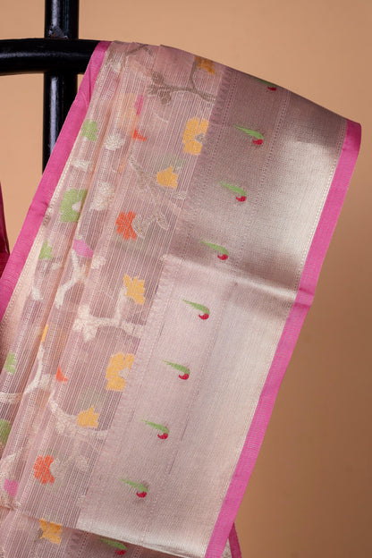 Tissue Kota Designer Pathni Border Premium Banarasi Saree