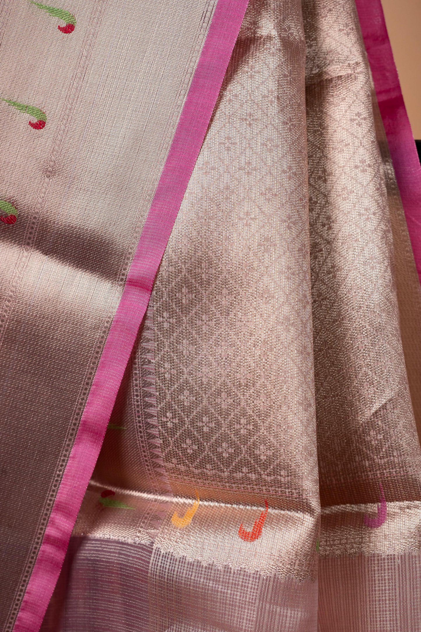 Tissue Kota Designer Pathni Border Premium Banarasi Saree