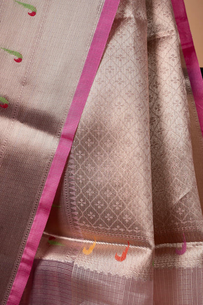Tissue Kota Designer Pathni Border Premium Banarasi Saree